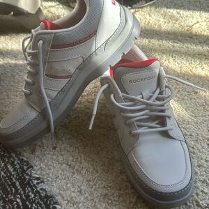 Men 7.5 Rockport XCS trutech Grey/red Worn once
